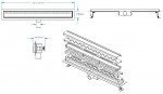 Roltechnik RRF7-700 Zuhanyfolyóka, burkolható 700mm